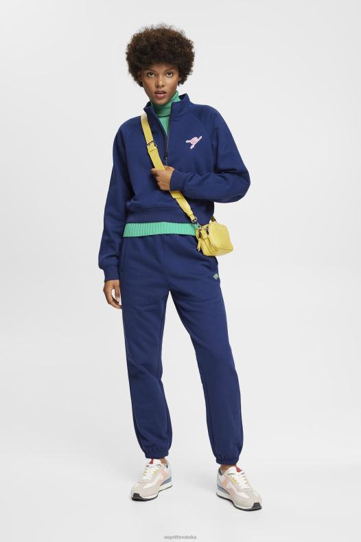 Esprit žene trenirka s poluzatvaračem tinta majice i majice s kapuljačom A48RT162