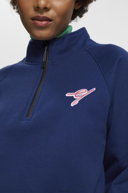 Esprit žene trenirka s poluzatvaračem tinta majice i majice s kapuljačom A48RT162