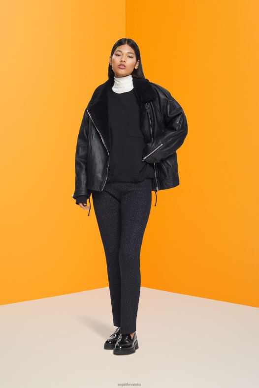 Esprit žene trenirka s porubom s uzicom crno majice i majice s kapuljačom A48RT401