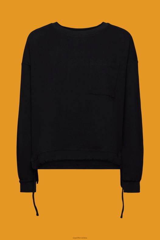 Esprit žene trenirka s porubom s uzicom crno majice i majice s kapuljačom A48RT401