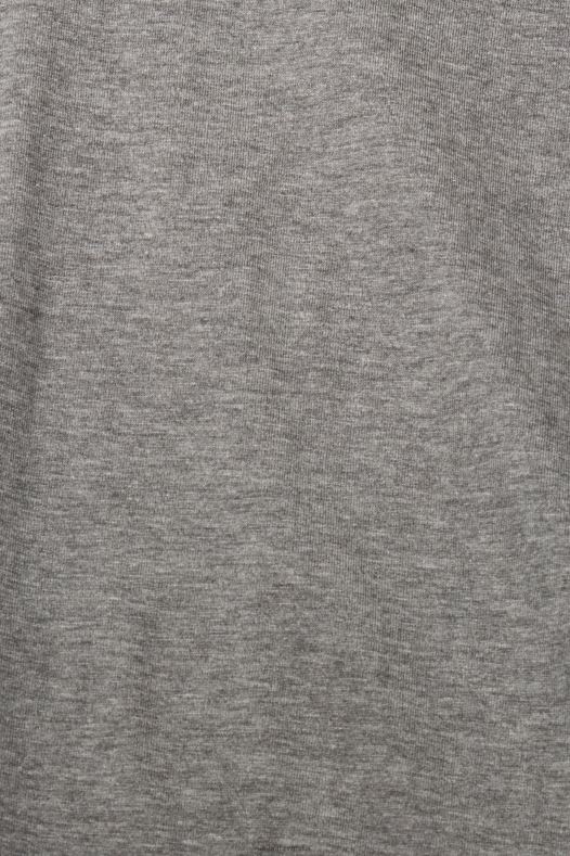 Esprit žene izvezena majica srednje siva majice kratkih rukava A48RT528