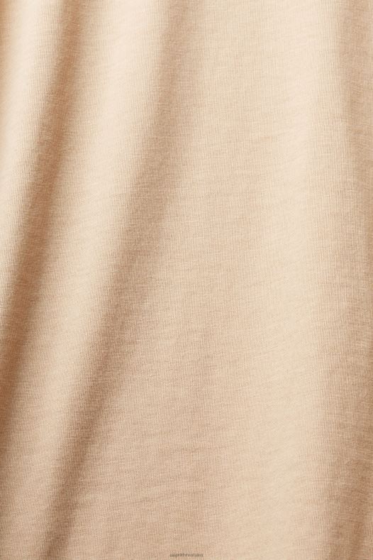 Esprit žene majica dugih rukava s logom pijesak majice kratkih rukava A48RT461