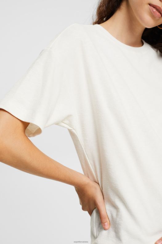 Esprit žene majica prljavo bijelo majice kratkih rukava A48RT545