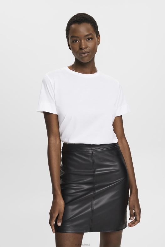 Esprit žene majica s printom na prsima bijela majice kratkih rukava A48RT316