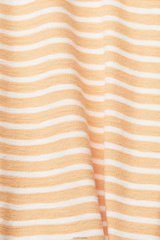 Esprit žene prugasta majica breskva majice kratkih rukava A48RT372