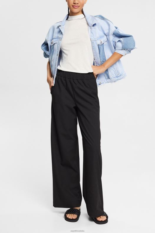 Esprit žene s tencelom: majica s trakom okovratnika prljavo bijelo majice kratkih rukava A48RT562