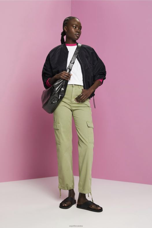 Esprit žene skraćena majica s okruglim izrezom bijela majice kratkih rukava A48RT194