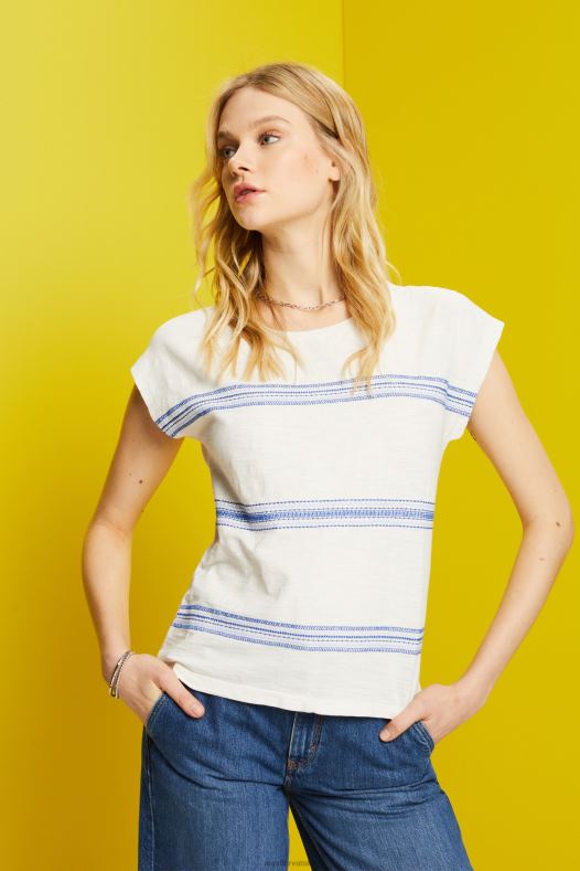 Esprit žene vezena majica, 100% pamuk led majice kratkih rukava A48RT97