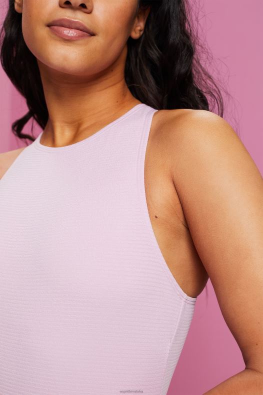 Esprit žene kupaći kostim s prekriženim leđima lila plivati A48RT80