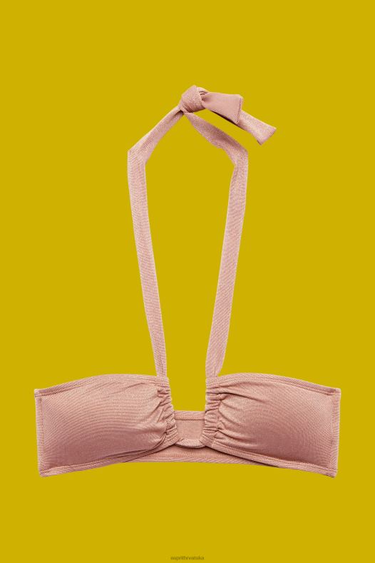 Esprit žene reciklirano: svjetlucavi bandeau top cimet plivati A48RT83
