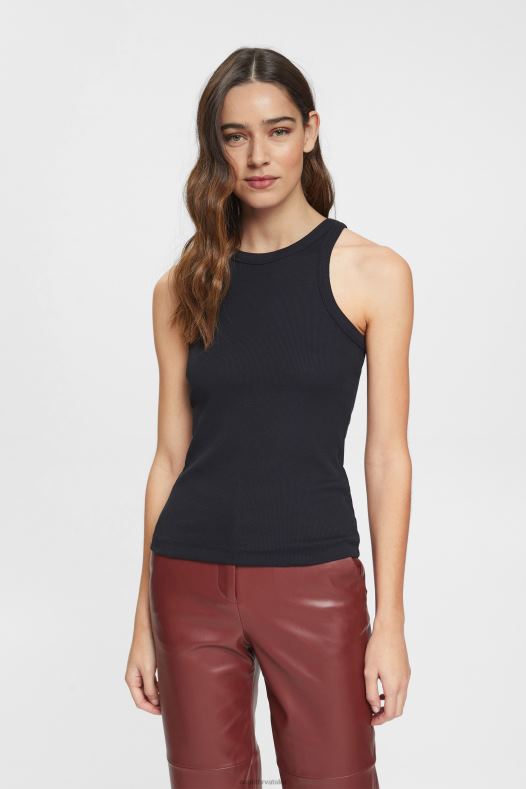 Esprit žene gornji dio prsluka crno prsluk A48RT31