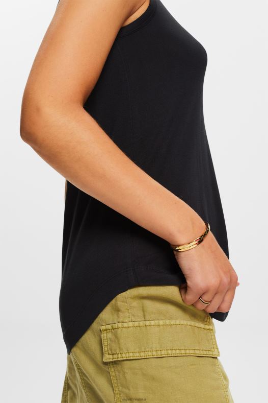 Esprit žene gornji dio prsluka od viskoze crno prsluk A48RT260