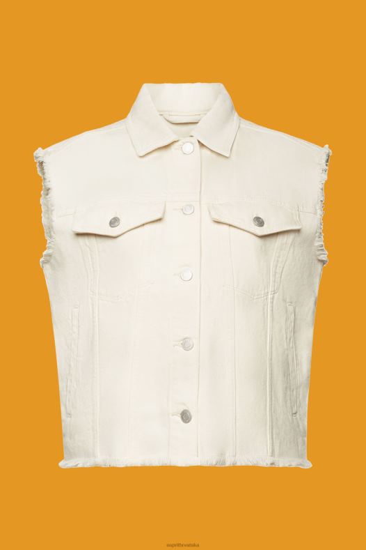 Esprit žene pohabani traper prsluk led prsluk A48RT62