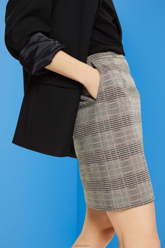 Esprit žene karirana mini suknja led suknje A48RT484