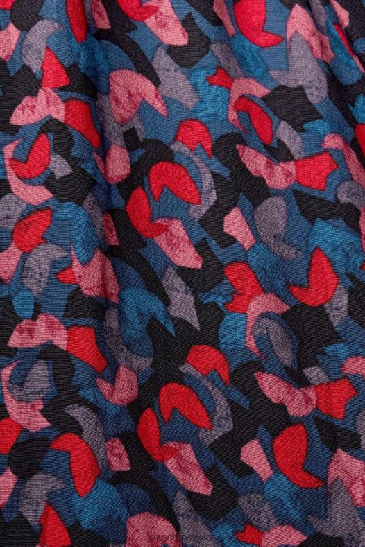 Esprit žene midi suknja s printom i naborima ružičasta suknje A48RT421