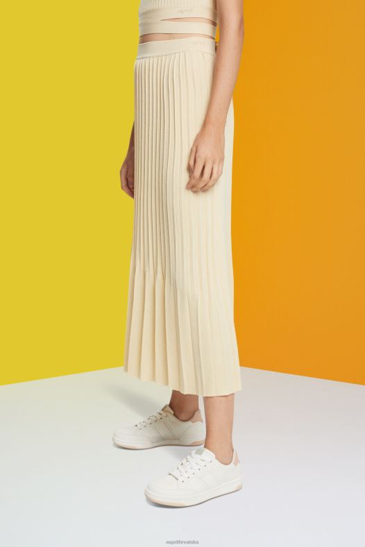Esprit žene plisirana midi suknja pijesak suknje A48RT483