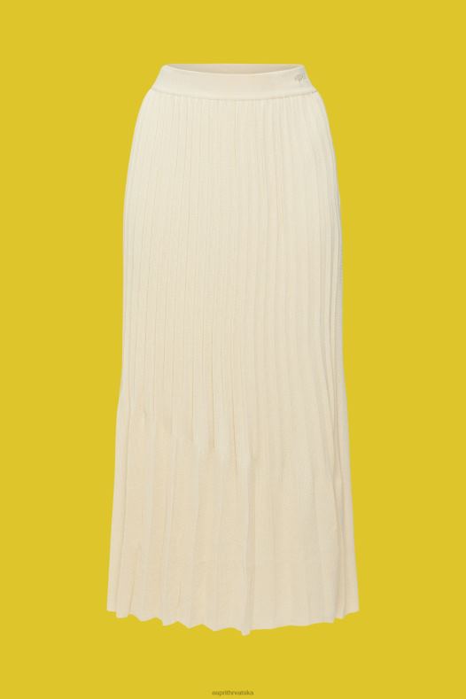 Esprit žene plisirana midi suknja pijesak suknje A48RT483