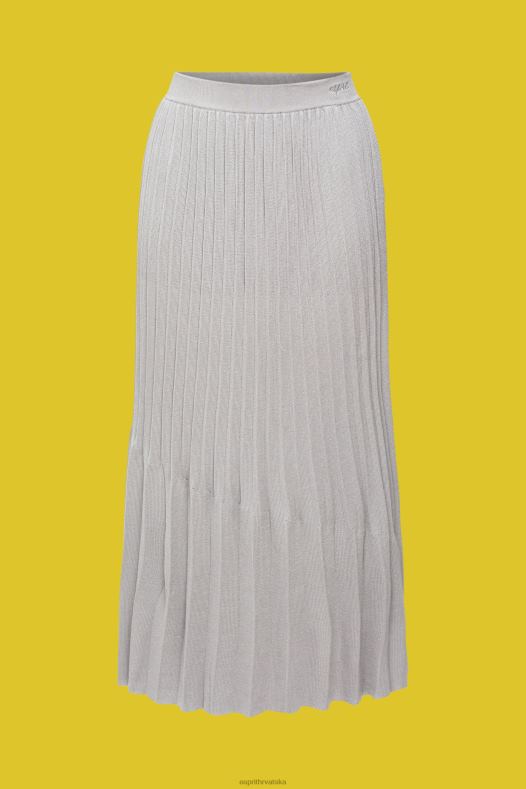 Esprit žene plisirana midi suknja srednje siva suknje A48RT481