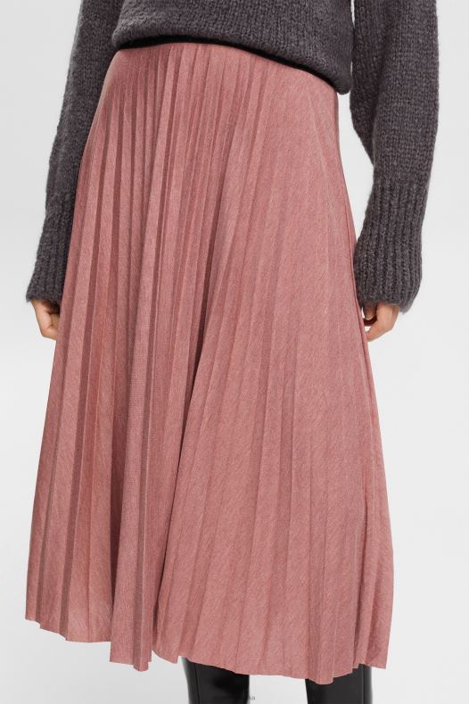 Esprit žene plisirana midi suknja terakota suknje A48RT433