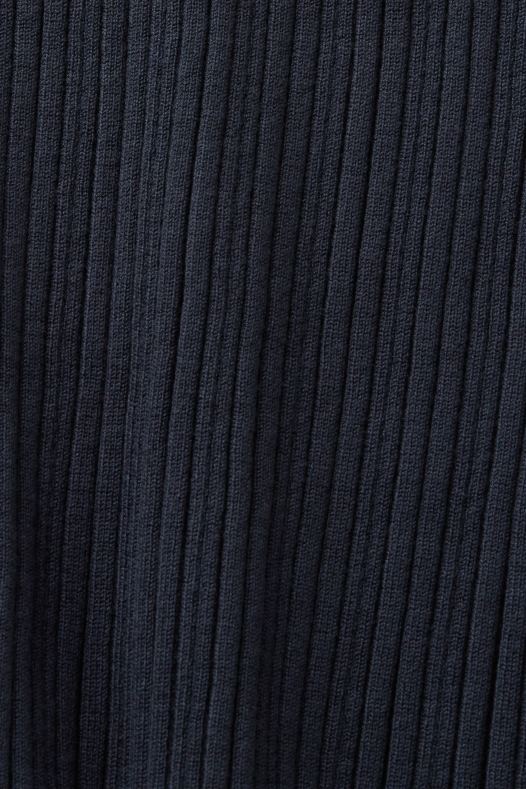 Esprit žene rebrasta pletena midi suknja petrolej plava suknje A48RT21