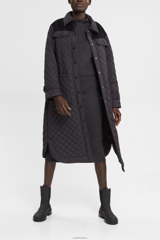 Esprit žene rebrasta pletena pencil suknja antracit suknje A48RT431