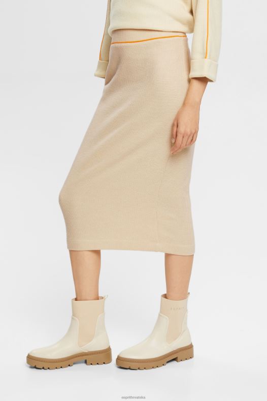 Esprit žene rebrasta pletena pencil suknja led suknje A48RT432
