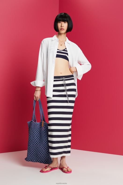 Esprit žene suknje pletene mornarica suknje A48RT141