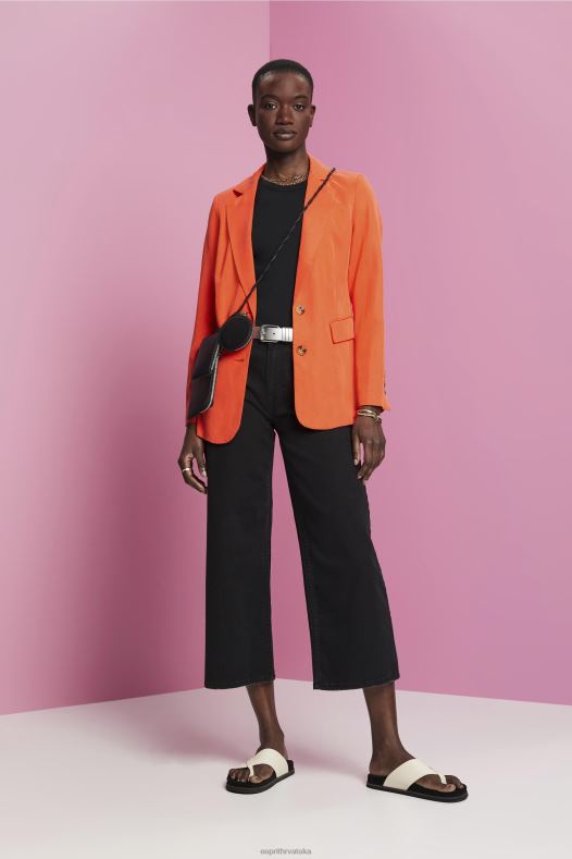 Esprit žene rebrasta majica bez rukava crno tenk A48RT280