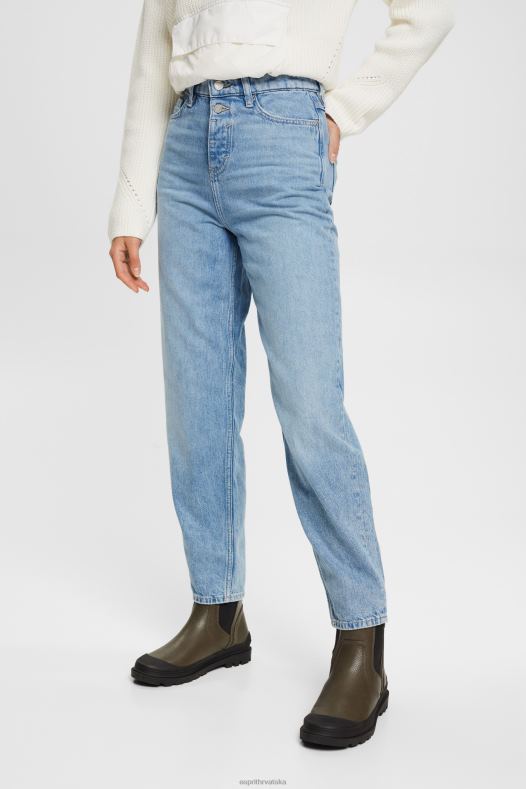 Esprit žene banana fit traperice visokog struka plavo svjetlo pranje traper A48RT321