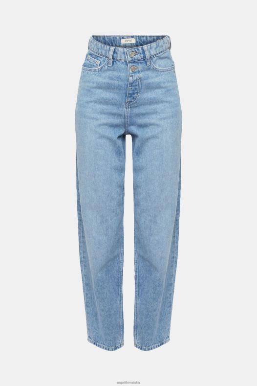 Esprit žene banana fit traperice visokog struka plavo svjetlo pranje traper A48RT321