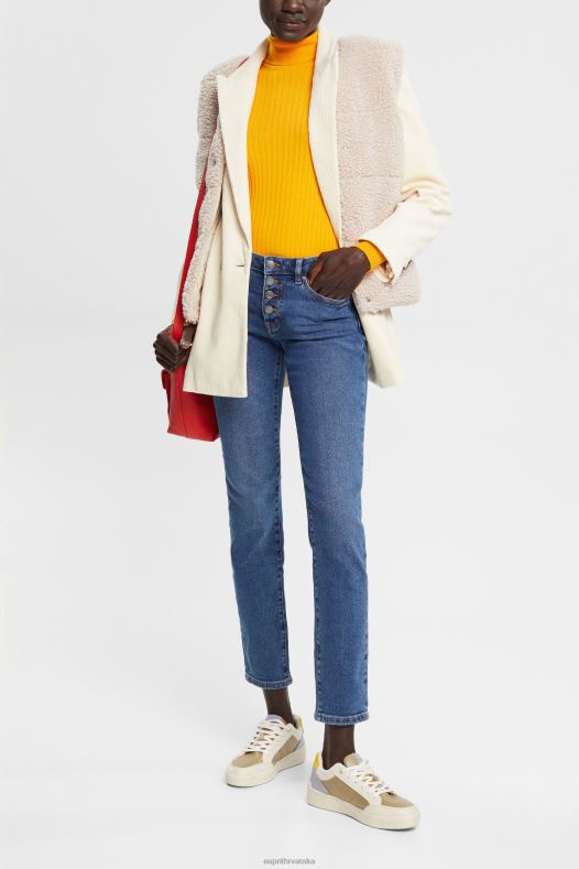 Esprit žene rastezljive traperice uskog kroja srednjeg rasta, dual maks plava srednje pranje traper A48RT329