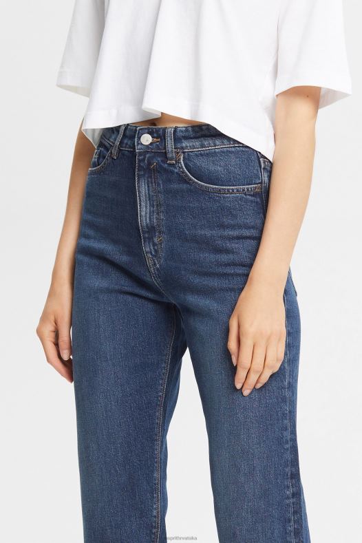 Esprit žene traperice srednjeg rasta opuštenog kroja plava srednje pranje traper A48RT325