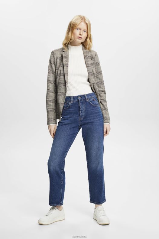 Esprit žene traperice visokog struka dad plava srednje pranje traper A48RT314