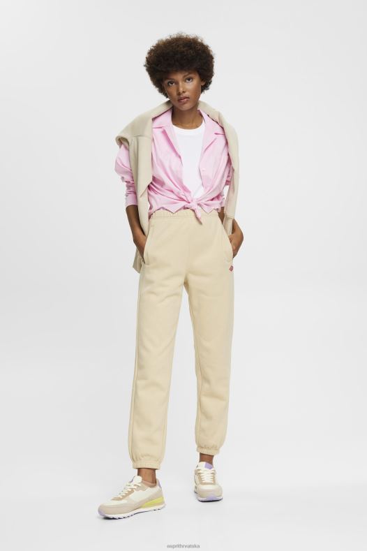 Esprit žene trenirke za trčanje bež trkači A48RT174