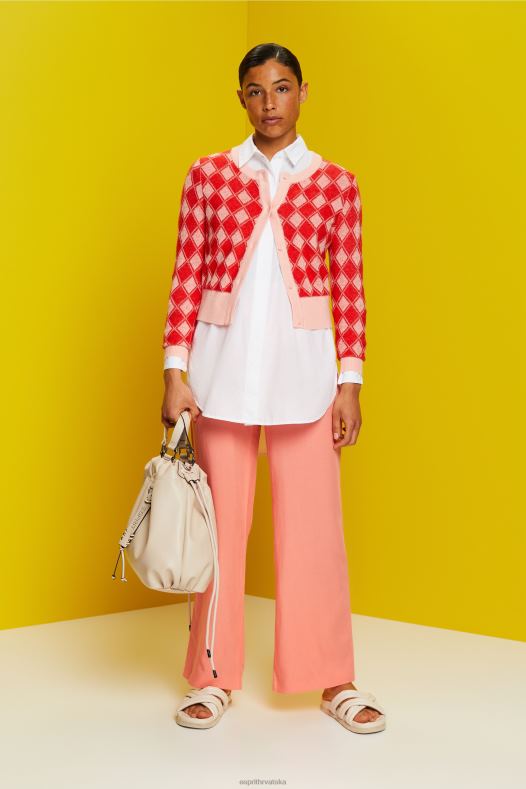 Esprit žene argyle kardigan bijela veste A48RT86