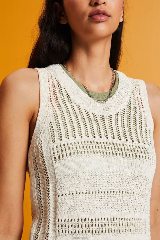 Esprit žene muline džemper bez rukava, mješavina pamuka led veste A48RT107