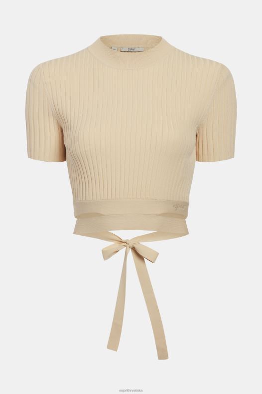 Esprit žene nabrani gornji dio pijesak veste A48RT376