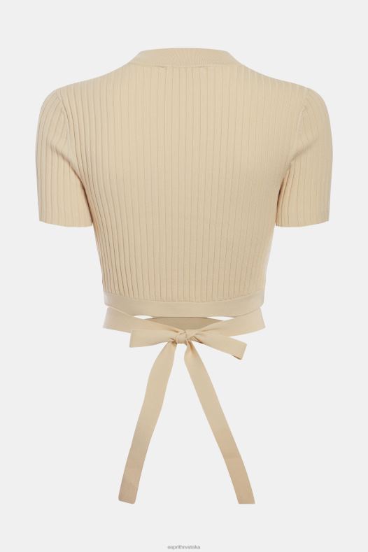 Esprit žene nabrani gornji dio pijesak veste A48RT376