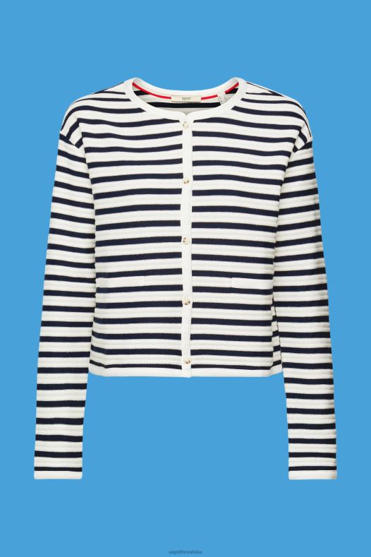 Esprit žene prugasti kardigan mornarica veste A48RT448
