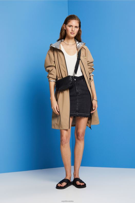 Esprit žene rebrasti džemper bez rukava, mješavina lana prljavo bijelo veste A48RT108