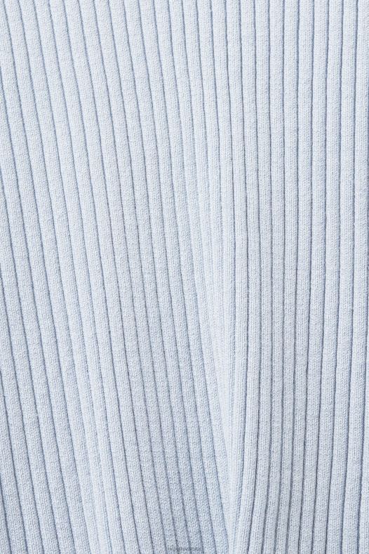 Esprit žene rebrasti skakač pastelno plava veste A48RT274