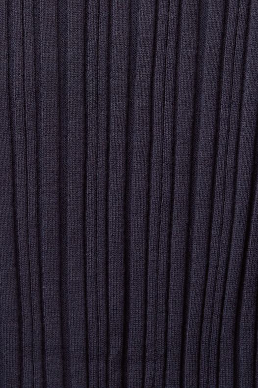 Esprit žene sprijeda pleteni polo top s gumbima petrolej plava veste A48RT22