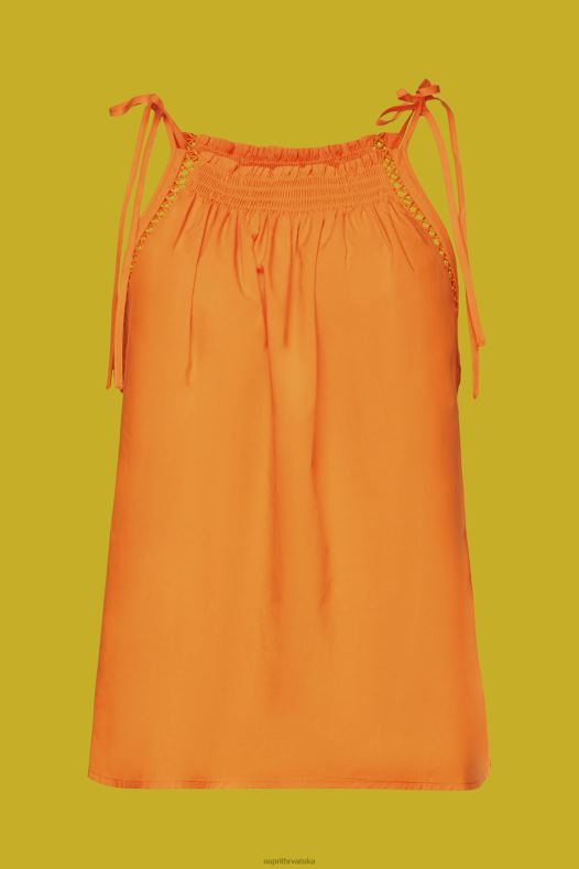 Esprit žene gornji dio kamizola s ogrtačem, tencel naranča vrh A48RT199