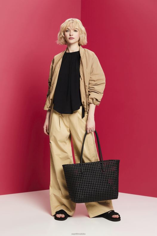 Esprit žene halterneck top crno vrh A48RT223