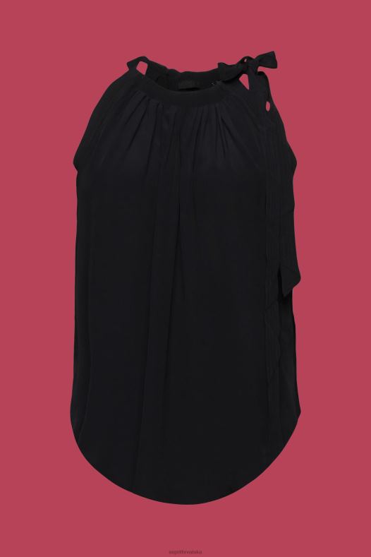 Esprit žene halterneck top crno vrh A48RT223
