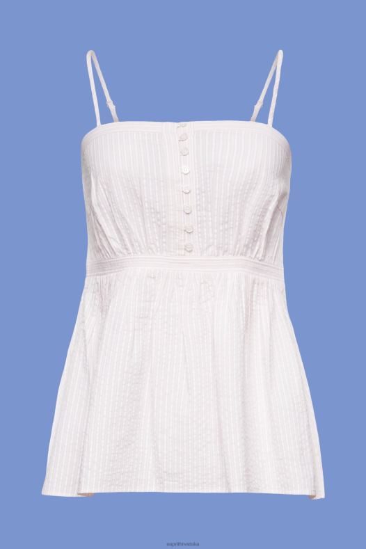 Esprit žene majica s teksturom svijetloružičasta vrh A48RT226