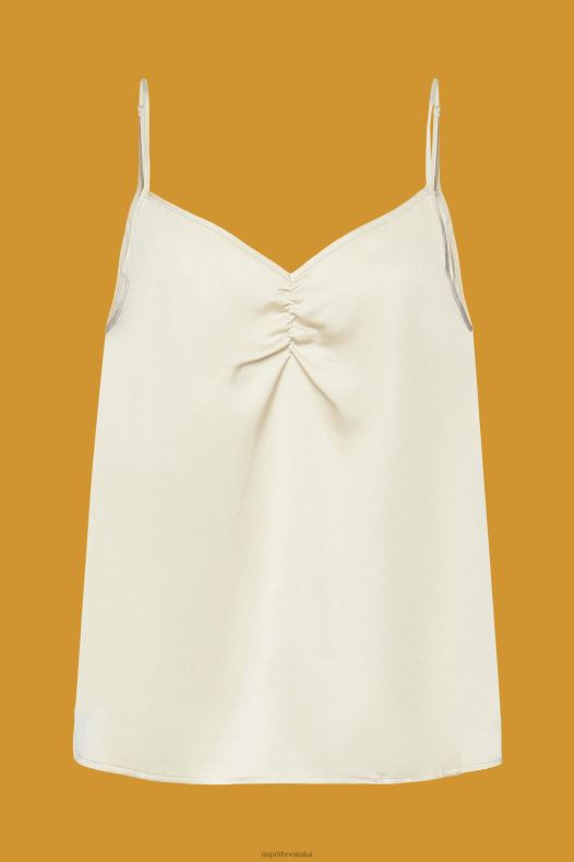 Esprit žene satenski gornji dio s naramenicama svijetlo taupe vrh A48RT355