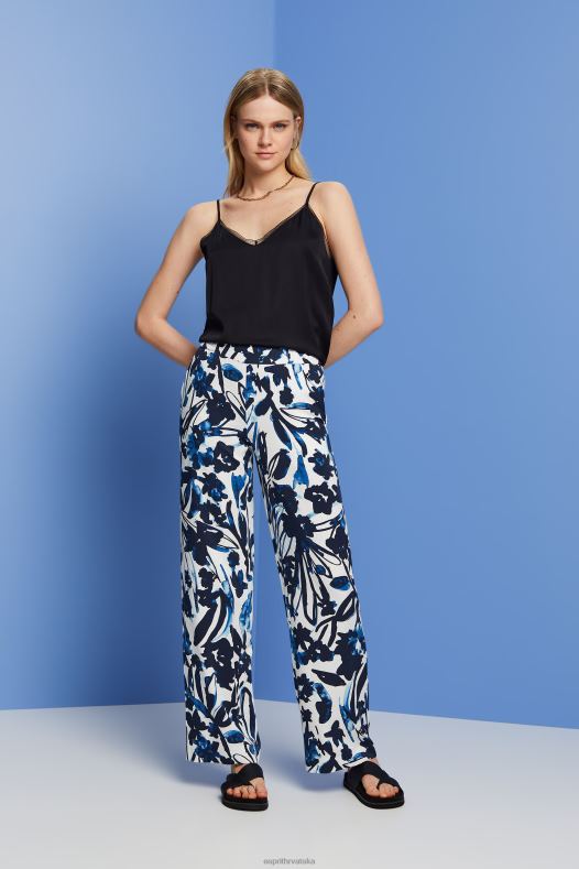 Esprit žene satenski kamisol s čipkastim obrubom, lenzing ecovero crno vrh A48RT136