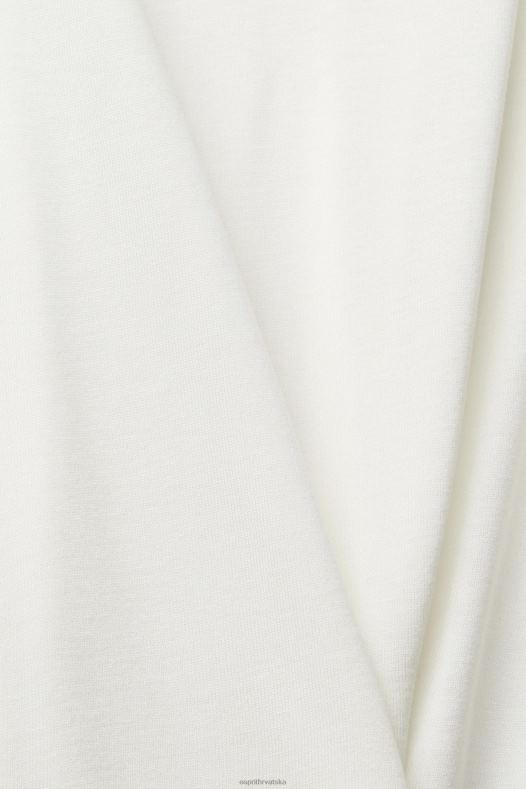 Esprit žene vrh s čipkom, lenzing ecovero prljavo bijelo vrh A48RT243